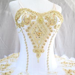 Tutú de Ballet Clásico con Plumas de <span class=keywords><strong>Pavo</strong></span> <span class=keywords><strong>Real</strong></span>, Tutú de Bailarina para Pas De Deux, Cisne Negro - Product Image 4