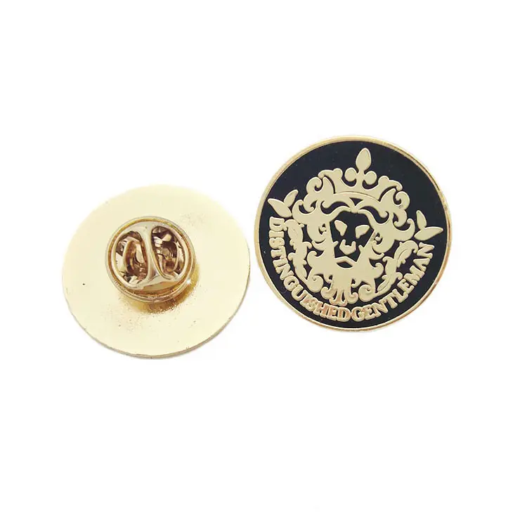 Hard enamel 3D lapel badge making cuff custom metal pins for collar