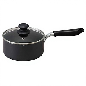 <span class=keywords><strong>Pot</strong></span> <span class=keywords><strong>Iris</strong></span> Ohyama 18 cm 2 L compatible gaz/IH avec couvercle <span class=keywords><strong>en</strong></span> verre, revêtement diamant antiadhésif, facile à nettoyer, noir DIS-P18 - Product Image 3