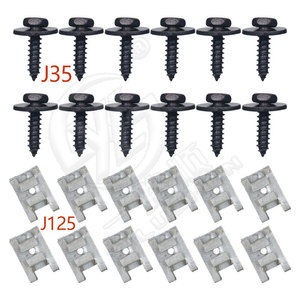 J35แล่นเรือที่ราบรื่น J125สกรูด้วยตนเองและตัวล้างแบบปลดเร็วสำหรับกันชนและฝากระโปรงของโฟล์คสวาเกนตัวยึดเหล็กโลหะ - Product Image 4
