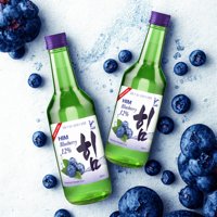 Soju Alcool Bon Choix Saveur Myrtille Liqueur Faire des Cocktails Coréen Boisson Alcoolisée Fabricant Vietnamien