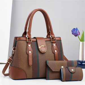 Women's Plaid Tote Bag Set With Shoulder Strap And Wallet Spring 2024 Casual Everyday Use - Product Image 4