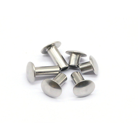 Rivets semi-tubulaires en acier inoxydable, tête de 3 mm, 4 mm, 5 mm, norme ISO, finition brillante, marque Saitong, tailles personnalisables pour meubles