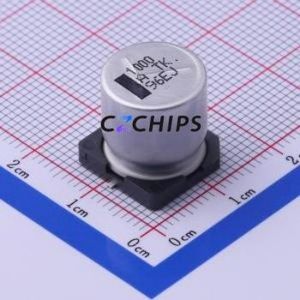 Condensador Electrolítico de Aluminio SMD EEETK1A102AQ, D12.5xL13.5mm 1000uF 20% 10V 800mA-100kHz - Product Image 1