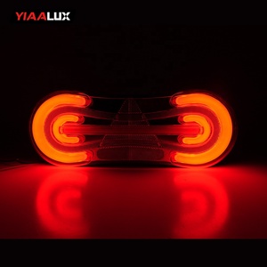 Feu arrière LED pour remorque 10-30V, feu stop, clignotant, feu arrière de camion rouge ambre 7 broches pour semi-remorque, remorque de transport, camion à benne basculante - Product Image 2