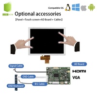 BOE Original Industriequalität 8 Zoll LCD-Anzeigebildschirm GT080X0M-N12-1QP0 1024x768 XGA TFT LCD-Modul LVDS 40-Pin LCD-Panel
