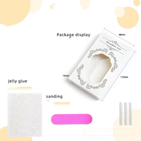 2024 nouveauté en vrac faux 3D conception presse sur les ongles Logo personnalisé court couverture complète canard pré-fait ongles conseils avec charme