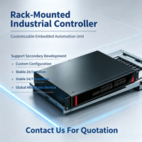 PC embarqué sans ventilateur 1U pour montage en rack, RK3568 Cortex-A55 2,0 GHz, double GbE + RS485 + CAN, 12-48 V, pour l'Edge Computing et l'IIoT