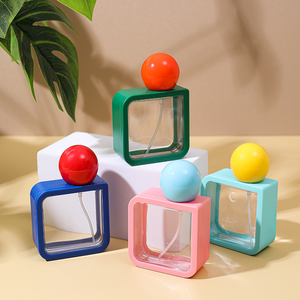 In Stock 40ml Square Multi Colour Empty Spray Bottle Plastic Customised Perfume Bottles - Product Image 6