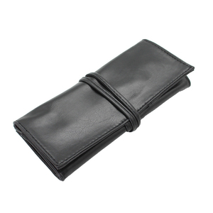 Pochette en cuir noir personnalisée avec logo, <span class=keywords><strong>trousse</strong></span> <span class=keywords><strong>de</strong></span> <span class=keywords><strong>toilette</strong></span> <span class=keywords><strong>de</strong></span> voyage, sac <span class=keywords><strong>de</strong></span> rangement pour cosmétiques, sac pour bébé <span class=keywords><strong>fille</strong></span>, <span class=keywords><strong>trousse</strong></span> à maquillage pour pinceaux - Product Image 2