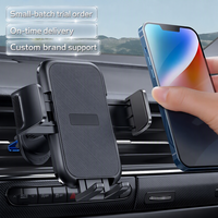 Support de téléphone de voiture YIXIN en gros pour grille d'aération, fixation large en métal, rotation 360° °   Rotation, logo personnalisé OEM, livraison rapide