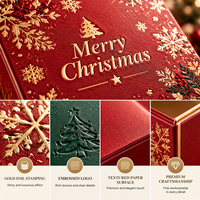 Boîte cadeau en papier rigide personnalisée pour Noël avec poignée en ruban, fabricant de boîtes d'emballage de luxe pour les fêtes