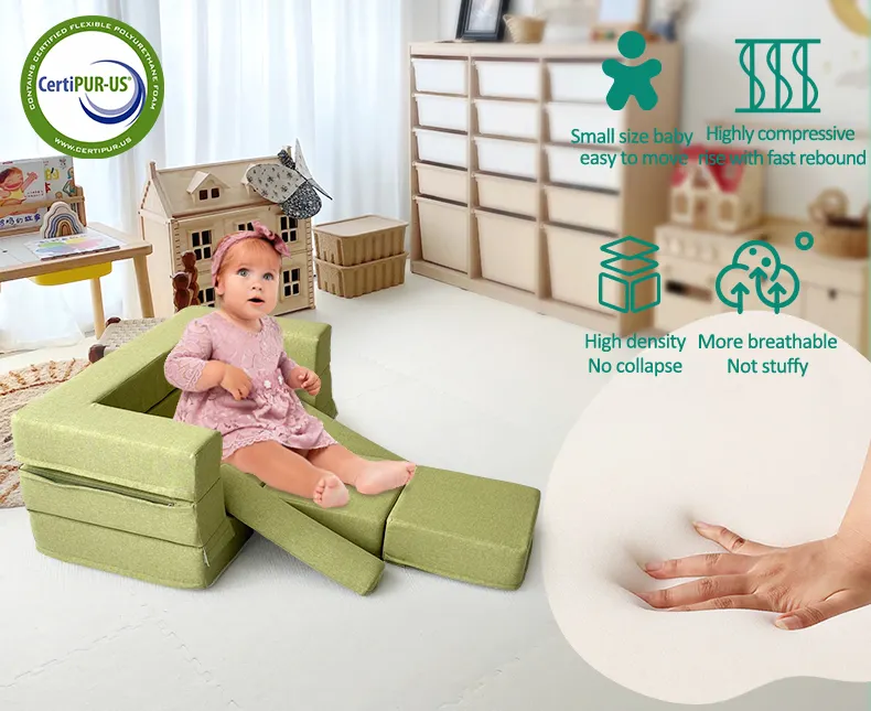 Изготовленный на заказ Универсальный мягкий пенопласт складной диван уютный стул для объятий для детей в помещении Мягкие Детские мячики