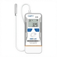 Registrador de Datos de Temperatura Digital USB, Sonda Externa de Acero Inoxidable, Registrador Reutilizable OEM Shadow Data, 32000 Puntos