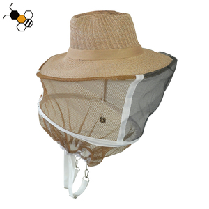 หมวกฟางเลี้ยงผึ้งหมวกคาวบอยหมวกผึ้งหน้ากากผึ้งใย - Product Image 3