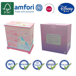 Carillon Portagioie con Design Unicorno Magico di Jakos Factory, con Cassetti e Porta, con Bella Musica da Sogno - Product Image 4