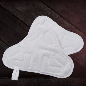 Funda para mopa a vapor, tapete de repuesto triangular, blanco grueso, 25x18 cm, para limpieza diaria - Product Image 3