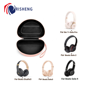 Bền không thấm nước Eva du lịch cứng Mang trường hợp cho nhịp đập <span class=keywords><strong>Bluetooth</strong></span> tai nghe chống bụi bảo vệ PU mục đích đặc biệt túi trường hợp - Product Image 3