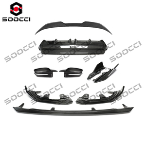 Spoiler Anteriore, Minigonne Laterali e Diffusore in Fibra di Carbonio Secca Tipo MP, Montaggio a Bullone per <span class=keywords><strong>BMW</strong></span> Serie <span class=keywords><strong>2</strong></span> G42 M225i M240i Coupé M Sport - Product Image 4