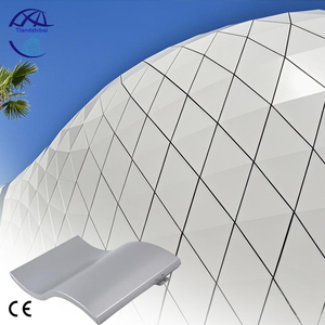 Panneaux de revêtement de placage en aluminium de façade extérieure pour le revêtement anti-corrosif de fluorocarbone de mur rideau de centre commercial - Product Image 2