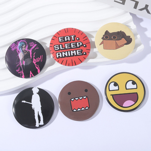 Broches <span class=keywords><strong>de</strong></span> Metal con Diseño <span class=keywords><strong>de</strong></span> <span class=keywords><strong>Anime</strong></span>, Divertidos y con Caras Sonrientes, para Bolsos, Joyería y Regalos - Product Image 2