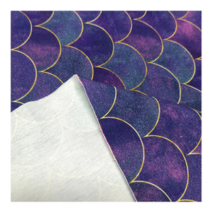 Soft Spandex Stretchy Digital Print Custom <strong>Cotton</strong> Spandex <strong>Fabric</strong> Cut in Pieces - Product Image 1