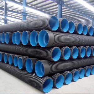 Sn4 Sn8 HDPE Đôi Tường Sóng Ống Thoát Nước Nhựa Cống Ống Hệ Thống Thoát Nước Trang Trại Đường Ổ Cắm Kết Nối 200Mm Ống - Product Image 5