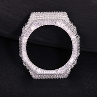 Jam Tangan Pria Mewah Fashion Terlaris GA2100 Moissanite Berkualitas Tinggi dengan Bezel, Casing, dan Tali yang Lulus Uji Berlian 42mm 30g.
