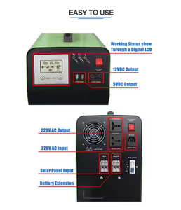 Baterai tenaga surya portabel, baterai surya sistem Sola off Grid 500W 12V untuk rumah - Product Image 2