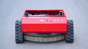 Tagliaerba Robotizzato a Catena Telecomandato con Motore a Benzina, Rullo Porta Cuscinetti, Trattore 200mm <span class=keywords><strong>Rosso</strong></span> per Lavori Pesanti - Vendita Diretta dalla Fabbrica - Product Image 4