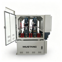 Ponceuse à bois Mustang R-R630 robuste de 630 mm de largeur à plateau flottant, machine automatique de ponçage de panneaux de bois