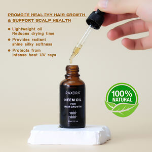 Venta al por mayor de etiqueta privada 100% puro orgánico natural prensado en frío aceite de neem verde crecimiento del cabello aceite esencial para el crecimiento del cabello 30ml - Product Image 4