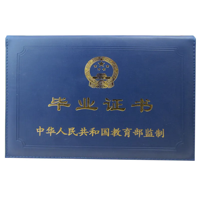 Soporte de certificado de graduación, personalizado, cuero PU/PVC