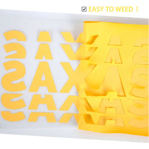 Camiseta de vinilo PVC brillante con adhesivo easyweed barata, tiendas de vinilo near me, mejor htv para ropa, venta al por mayor - Product Image 4