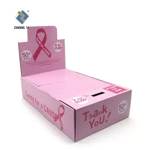 Custom Design Candy Display Boxes Cardboard Honor Donation Charity Box