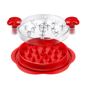 Déchiqueteur de viande manuel pour poulet, attendrisseur de viande avec base antidérapante, double poignée, couvercle transparent pour porc, bœuf, usage en cuisine. - Product Image 1