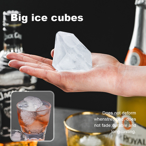 Plateau à glace <span class=keywords><strong>en</strong></span> diamant de qualité supérieure Moules à glace <span class=keywords><strong>en</strong></span> silicone <span class=keywords><strong>en</strong></span> forme de sphère Outils de crème glacée <span class=keywords><strong>pour</strong></span> pierres de <span class=keywords><strong>whisky</strong></span> - Product Image 6