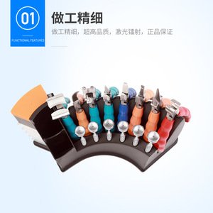 Kit d'outils de réparation de lunettes San Te 3T-B08AC en acier inoxydable, support tout-en-un pour le traitement et l'ajustement des lunettes - Product Image 3