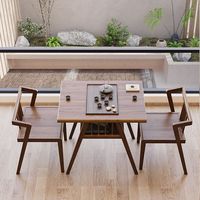Ensemble de chaises de salle à manger modernes européennes en rotin tressé avec plateau en ardoise et pieds en métal, garantie 1 an, couleur au choix pour la vente en gros
