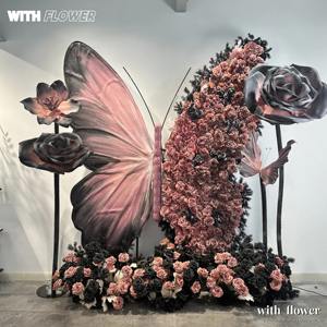 Accesorios Gigantes <span class=keywords><strong>de</strong></span> Mariposas para Fotografía y Check-in al Aire Libre, Decoración <span class=keywords><strong>de</strong></span> Escaparates, Flores <span class=keywords><strong>de</strong></span> Papel, Tienda <span class=keywords><strong>de</strong></span> <span class=keywords><strong>Ropa</strong></span> - Product Image 3