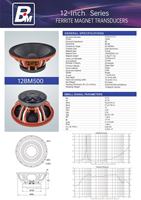 Haut-parleur audio professionnel 12BM500 de 12 pouces, 700 W, 8 aimants en ferrite, médium-grave passif, boîtier en aluminium, pour scène/KTV/système de sonorisation