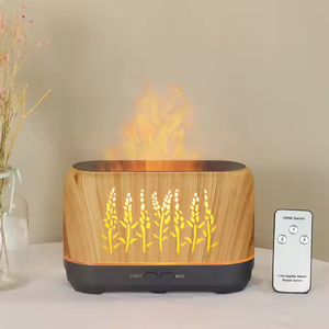 Difusor de Aroma eléctrico ultrasónico 3D llama grano de madera con humidificador máquina de fragancia para dormitorio Oficina escritorio coche Hotel - Product Image 3
