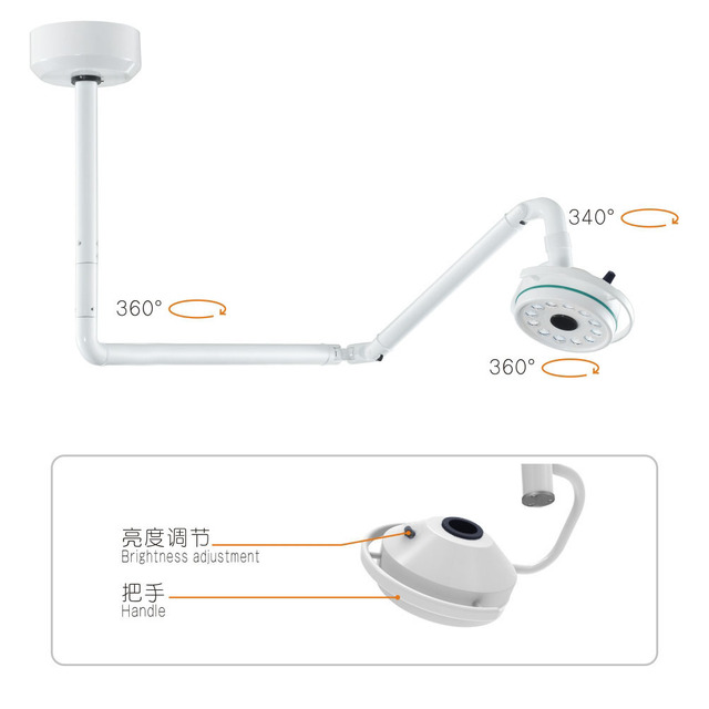 Chenwei  Shadowless Lamp for Operation Lighting Gynecological Examination Ophthalmology Ceiling Medical Light Dental Surgery