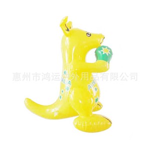 Modelo de Canguro Inflable de PVC de 50x50cm, Diseño de Dibujos Animados Amarillo para Uso en Hoteles y Resorts - Product Image 4