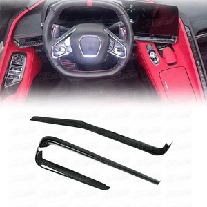 Garniture intérieure en fibre de carbone sèche pour <span class=keywords><strong>Chevrolet</strong></span> C8 Z51 2020-2022 (3 pièces) - Product Image 1