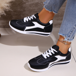 Dames Lente Witte Sport Sneakers Ademend Plat Ontwerp Modieus Voor Studenten - Product Image 3