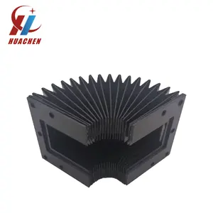 Flexible Accordion Rubber Bellows Rectangle Sewn-Folded Way Covers