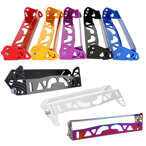 Marco de matrícula con ángulo ajustable, abrazadera de aleación de aluminio de 205 mm para modificación de automóviles - Product Image 1