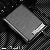 Benutzer definiertes Logo Elektronisches Feuerzeug Zigaretten schachtel Klassisches Design Metall-und Papier karton verpackung für Zigaretten