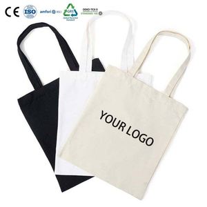Sac fourre-tout léger en toile de coton uni, personnalisable, pour transporter des livres de bibliothèque - Product Image 1
